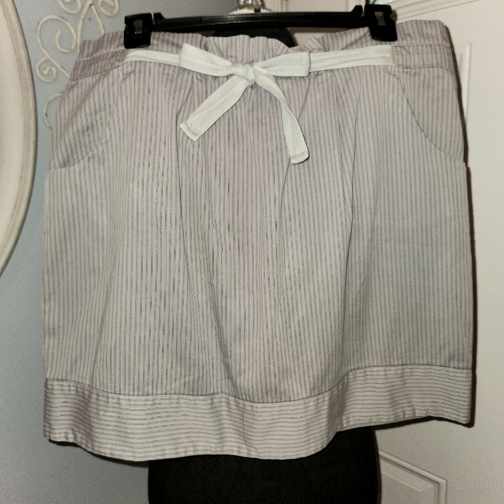 Light Gray Pinstripe Skirt